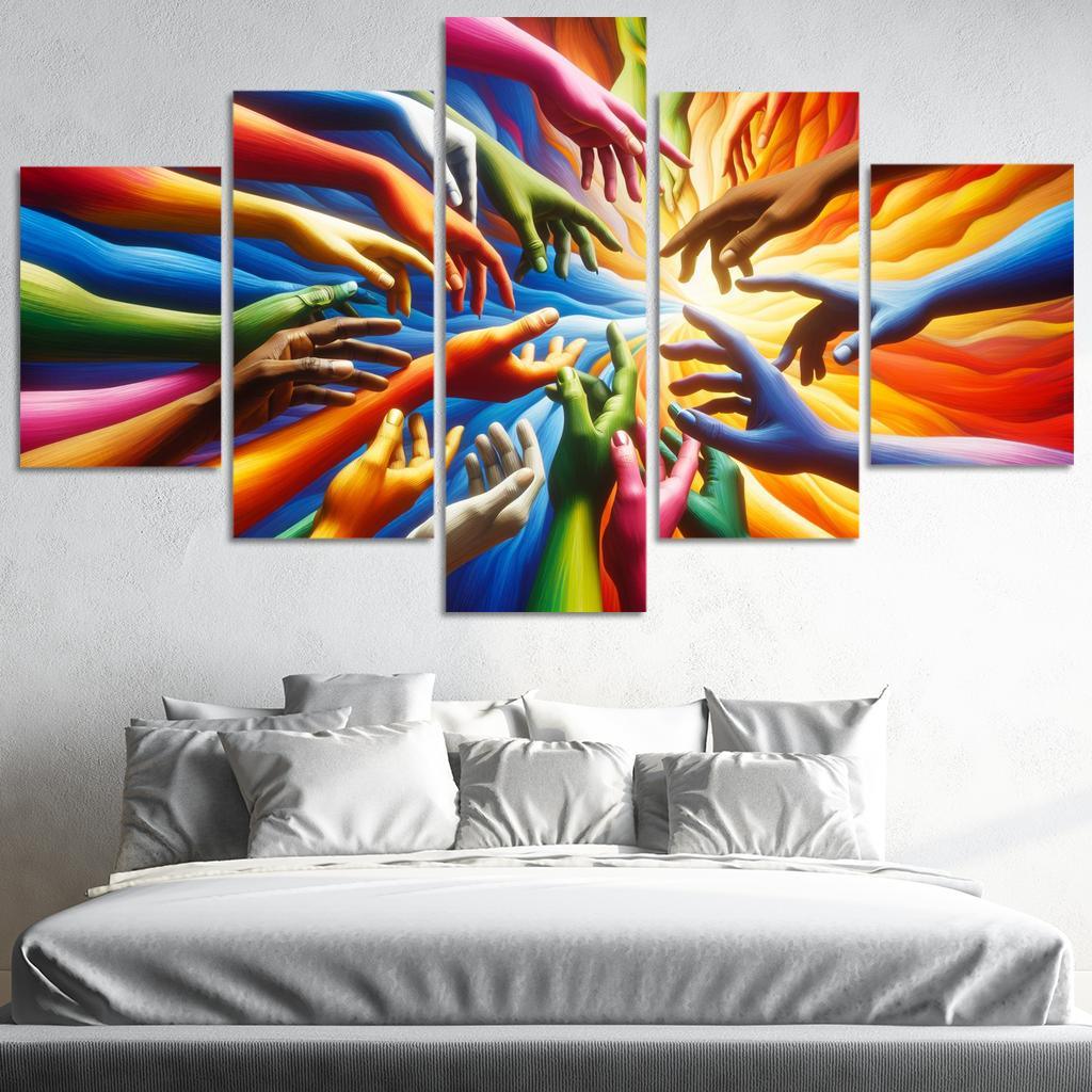 Building Bridges Unity In Diversity Custom Paintings Frame