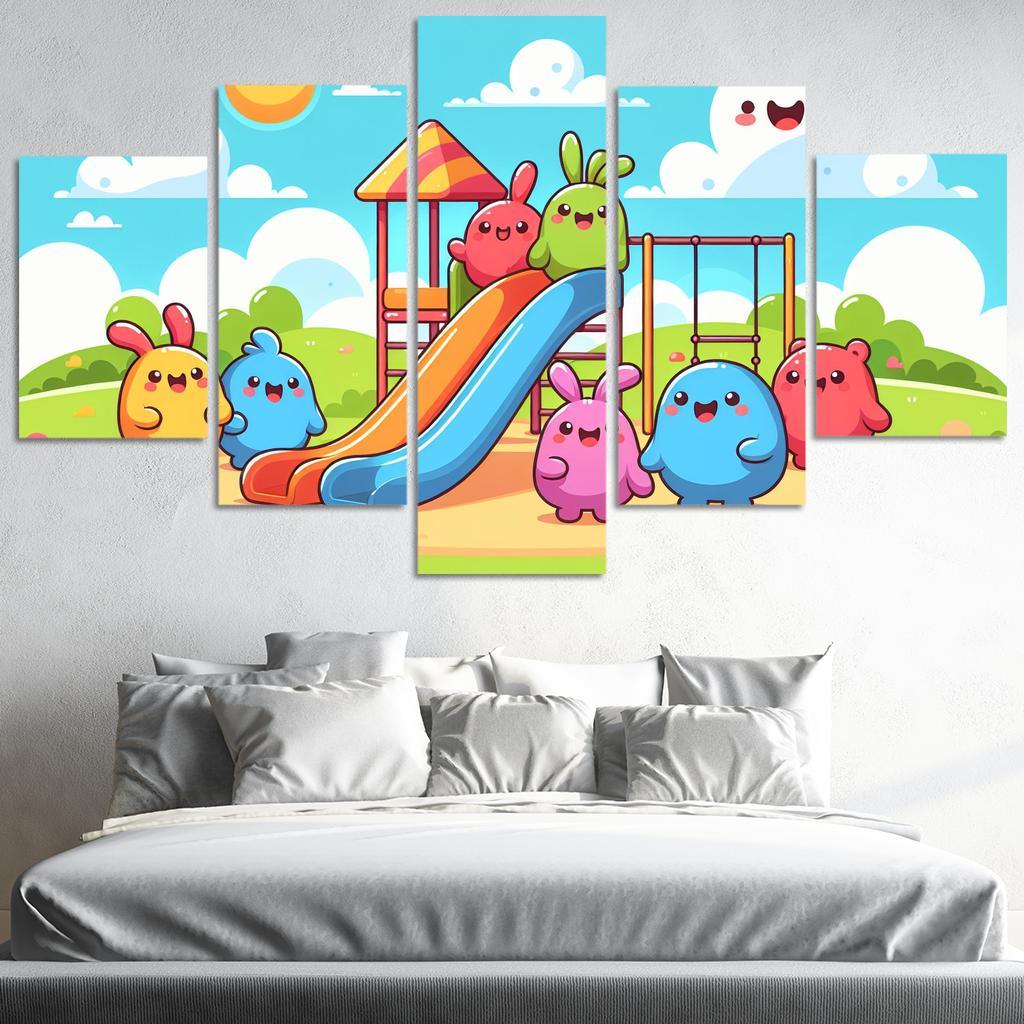 Giggle Monsters Playground Premium Artwork Frames