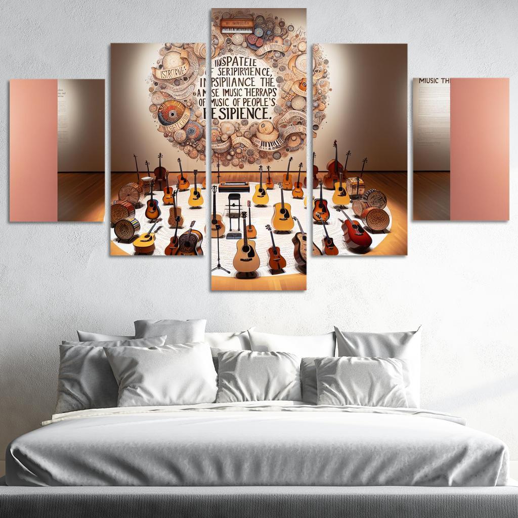 Melodies Of The Unheard Advocating For Music Therapy Multi-panel Paintings