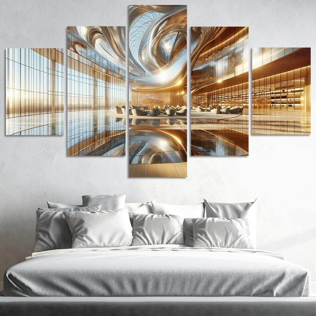 Ethereal Light Structures Custom Paintings Frame