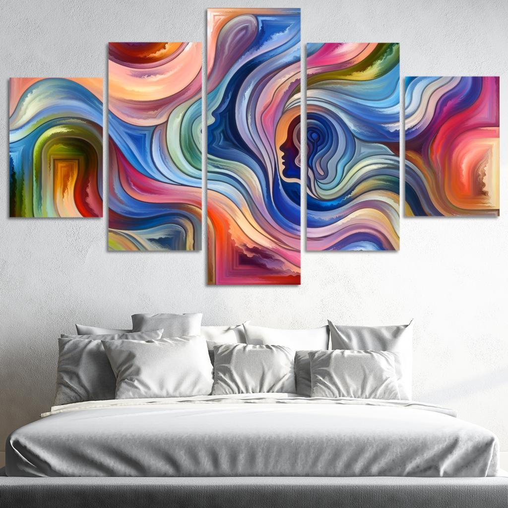 Chronicles of Emotion 5 Piece HD Canvas Wall Art-Original Frame