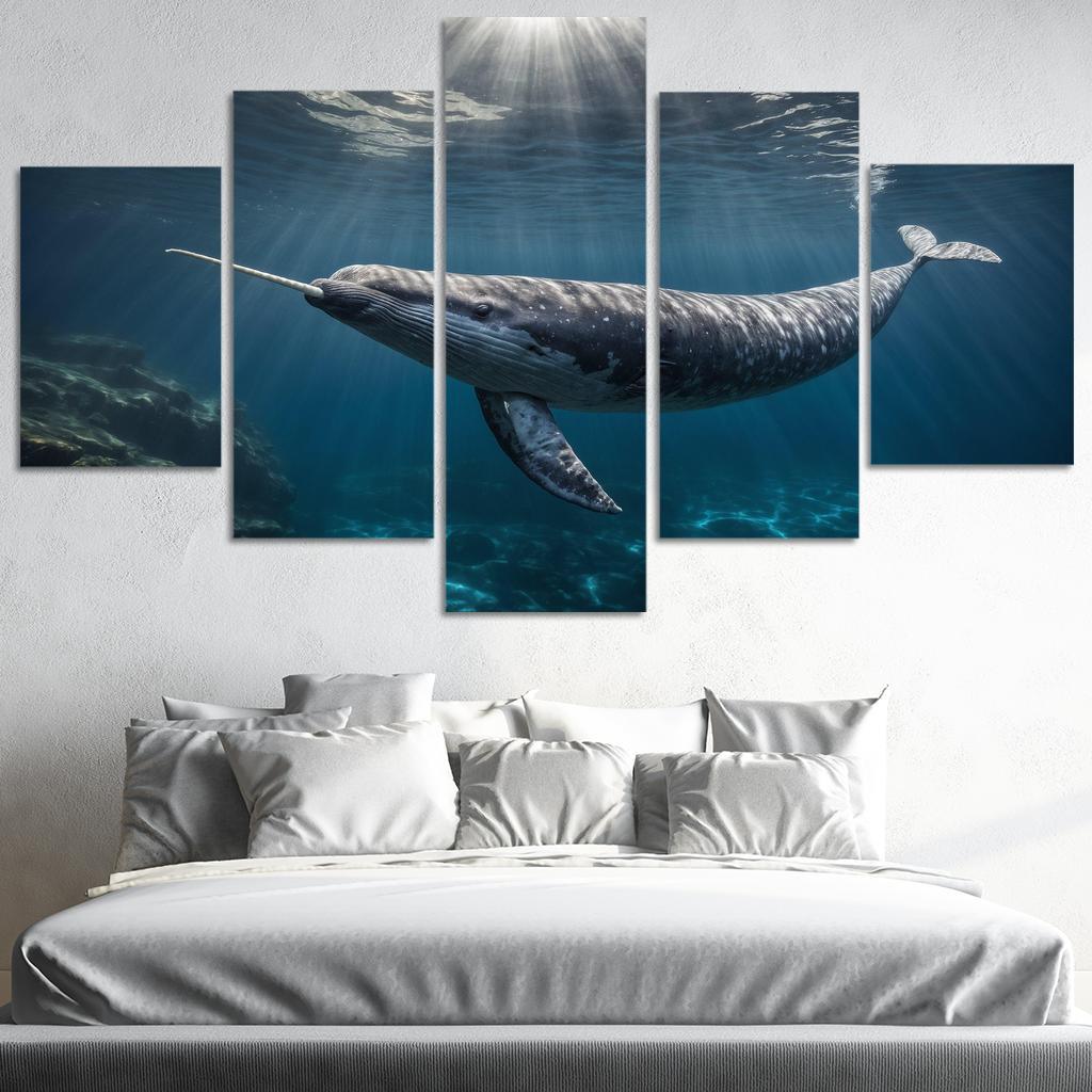 The Enigmatic Narwhal The Unicorn Of The Sea Framed Paintings