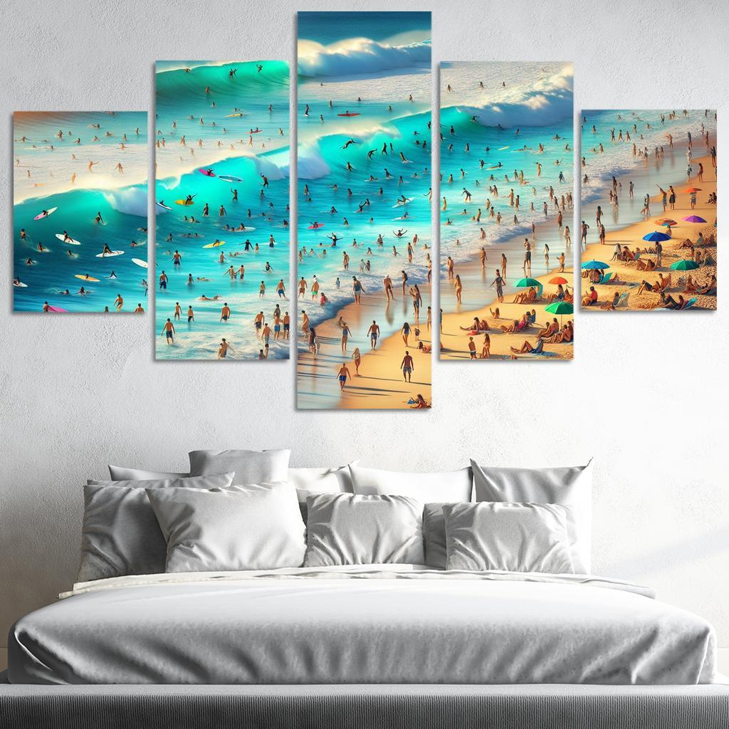 Blue Wave Oasis Adventure Awaits Art Trends