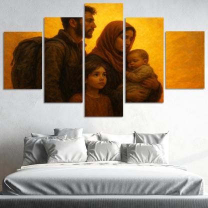 Light Of Hope Art Inspiring Refugee Empowerment Premium Artwork Frames