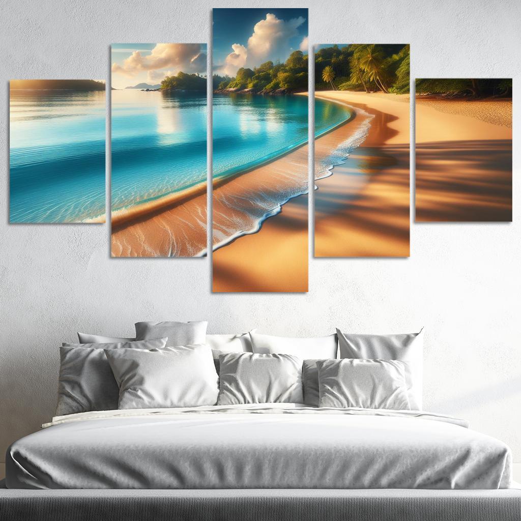 Coastal Serenity Beach Premium Artwork Frames