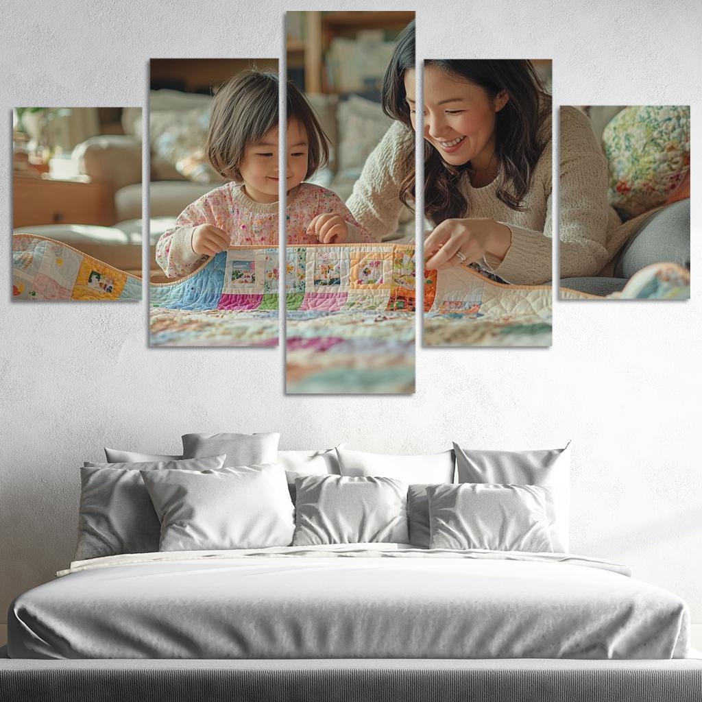 The Quilt Of Life Stitched With A Mother's Care One-piece Frames