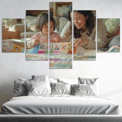 The Quilt Of Life Stitched With A Mother's Care One-piece Frames