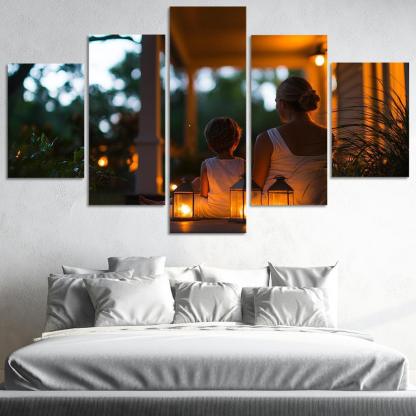 The Light Of Guidance A Mothers Wisdom Canvas Paintings Frame