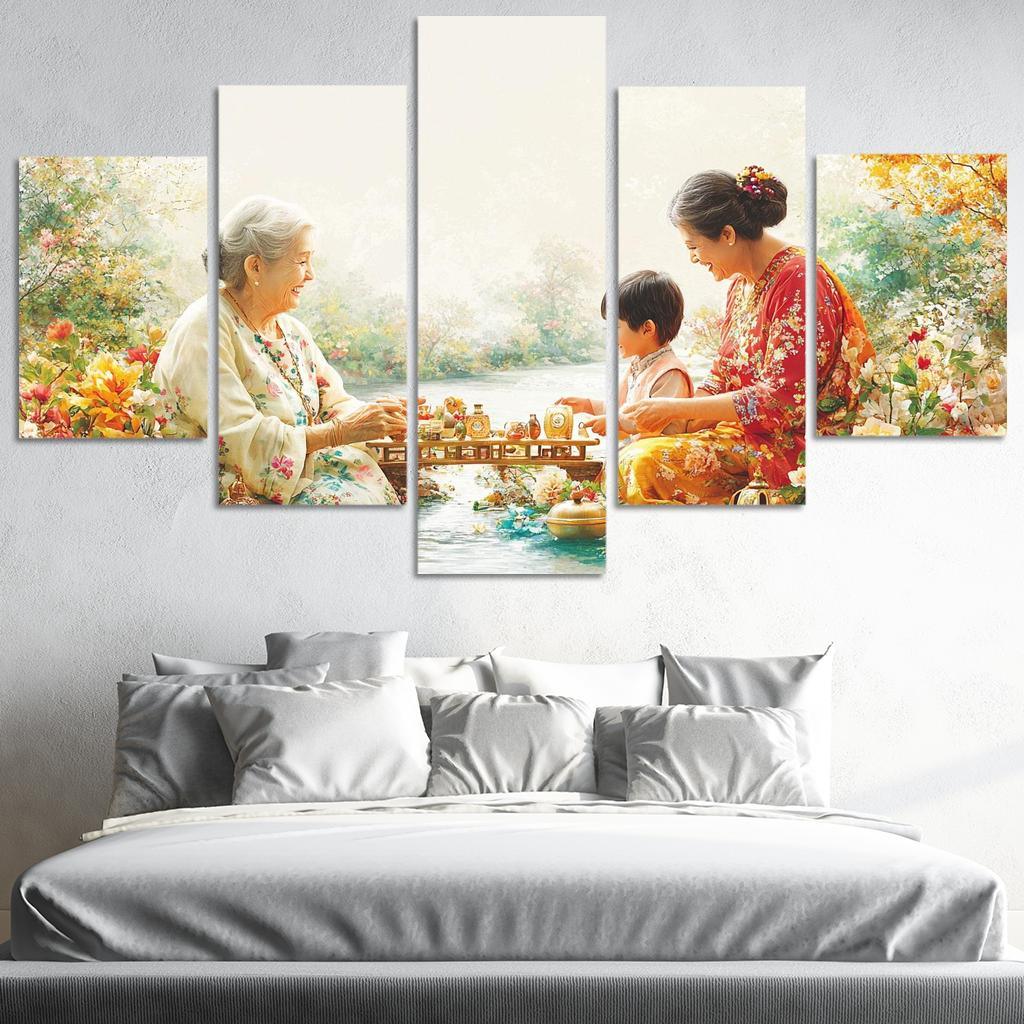 A Bridge Of Love The Connection Between Generations Custom Paintings Frame