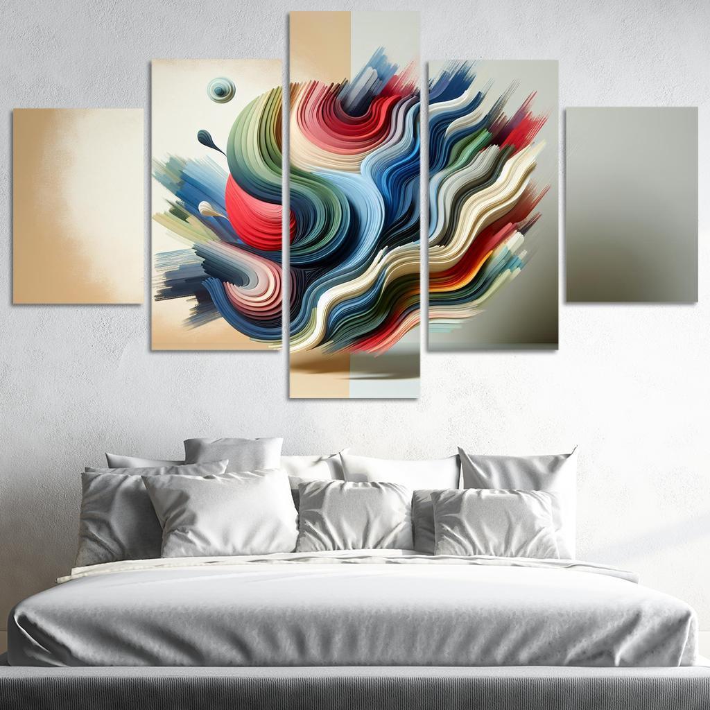 Luminous Acrylic Wall Art 5 Piece HD Canvas Wall Art-Original Frame