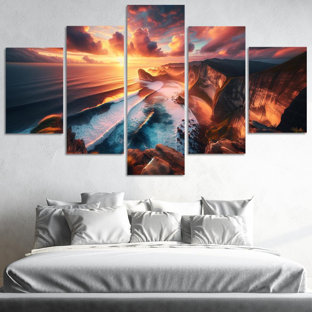 Cliffside Viewpoint Dramatic Coastline Premium Artwork Frames