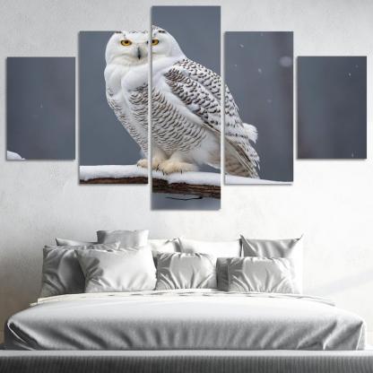 The Elusive Snowy Owl A Winter Wonder Custom Paintings Frame