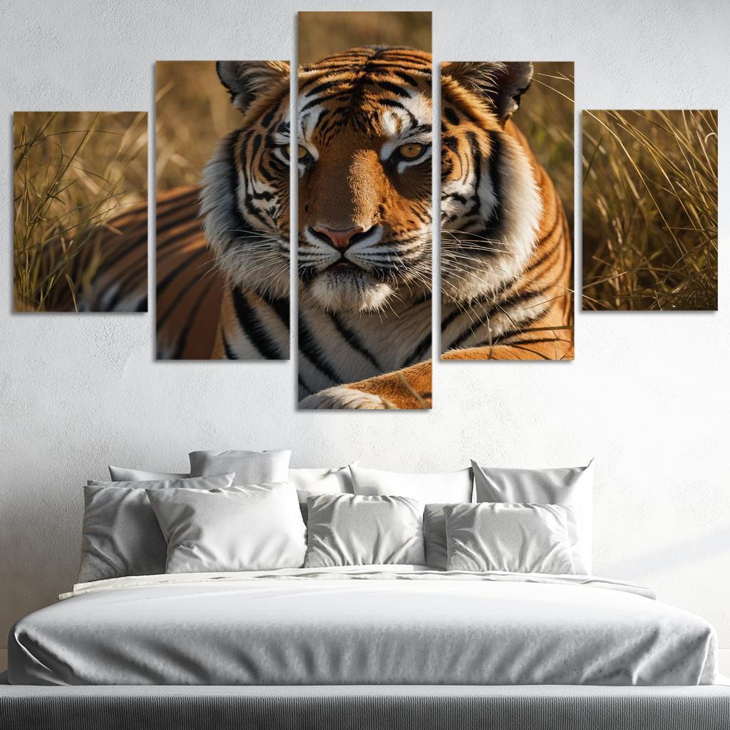 The Magnificent Bengal Tiger Icon Of The Indian Wilderness Modern Paintings Frame