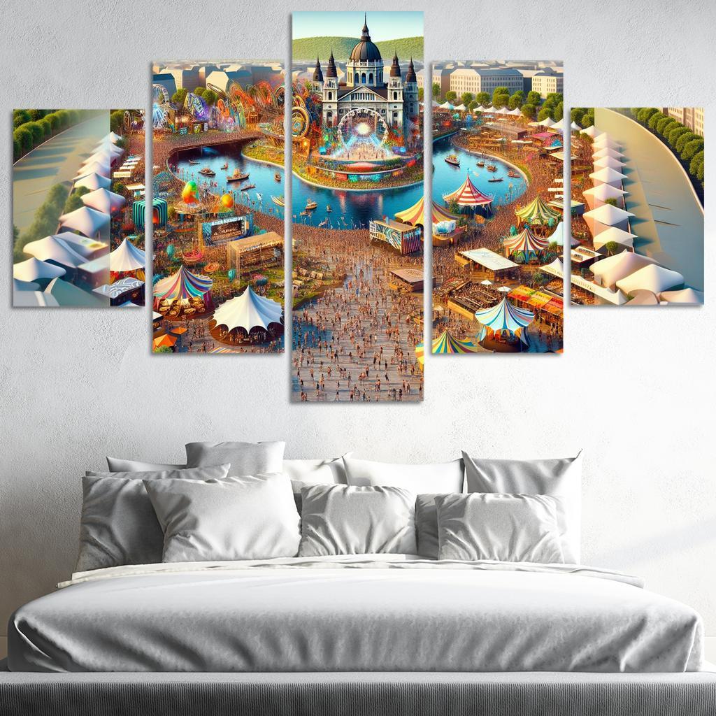 Sziget Festival Canvas Paintings Frame