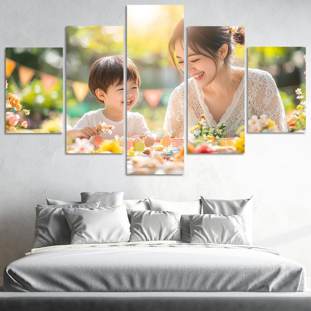 Moments Of Joy Celebrating Togetherness Custom Paintings Frame