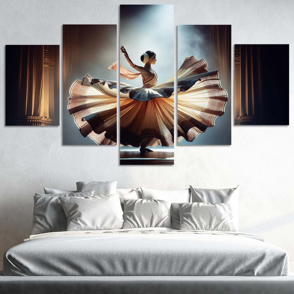 Kathak The Storyteller's Dance Modern Paintings Frame