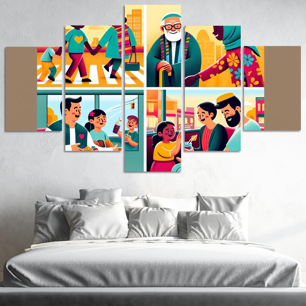 The Art Of Kindness Promoting Compassion In Society Custom Paintings Frame