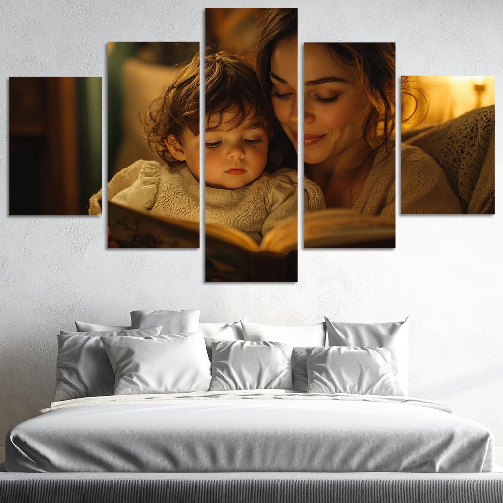 Moments Of Tenderness A Mothers Caring Touch Custom Paintings Frame