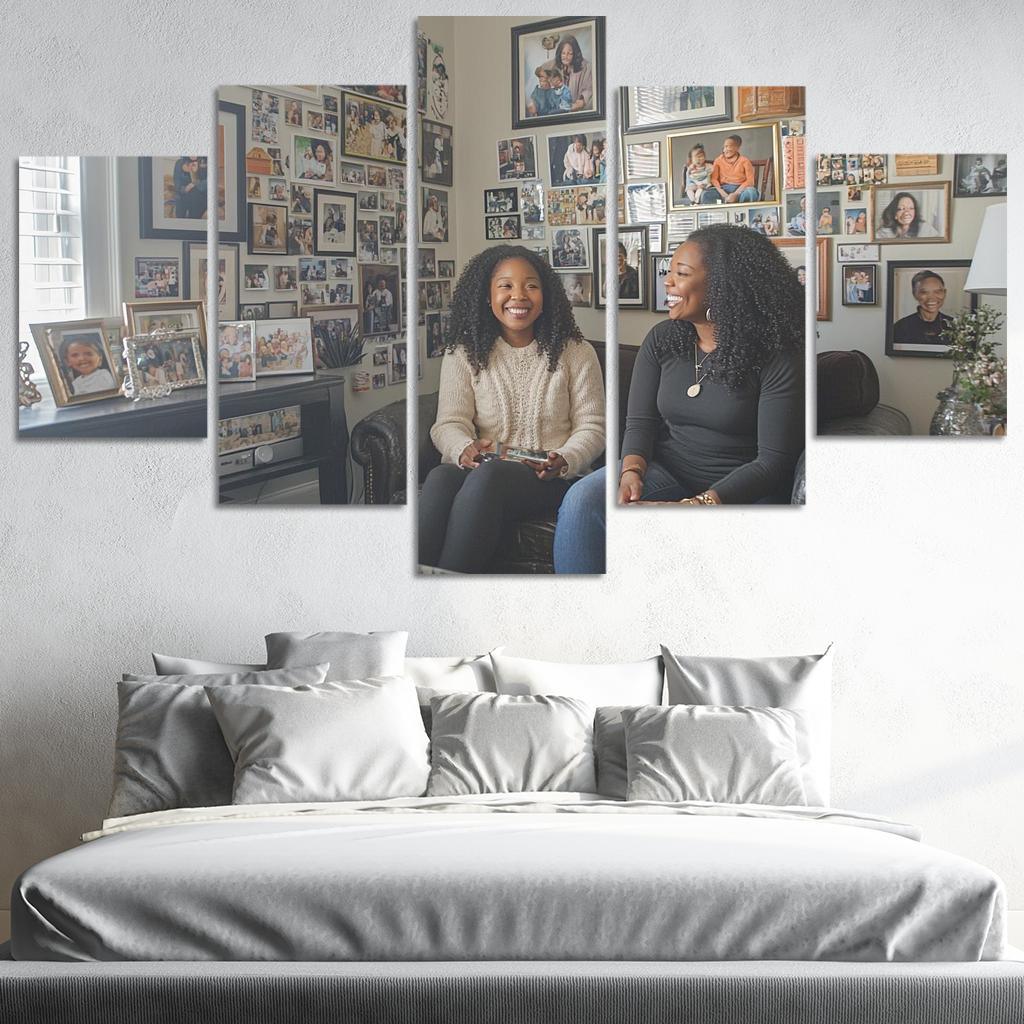 A Journey Through Time Memories Shared Custom Paintings Frame