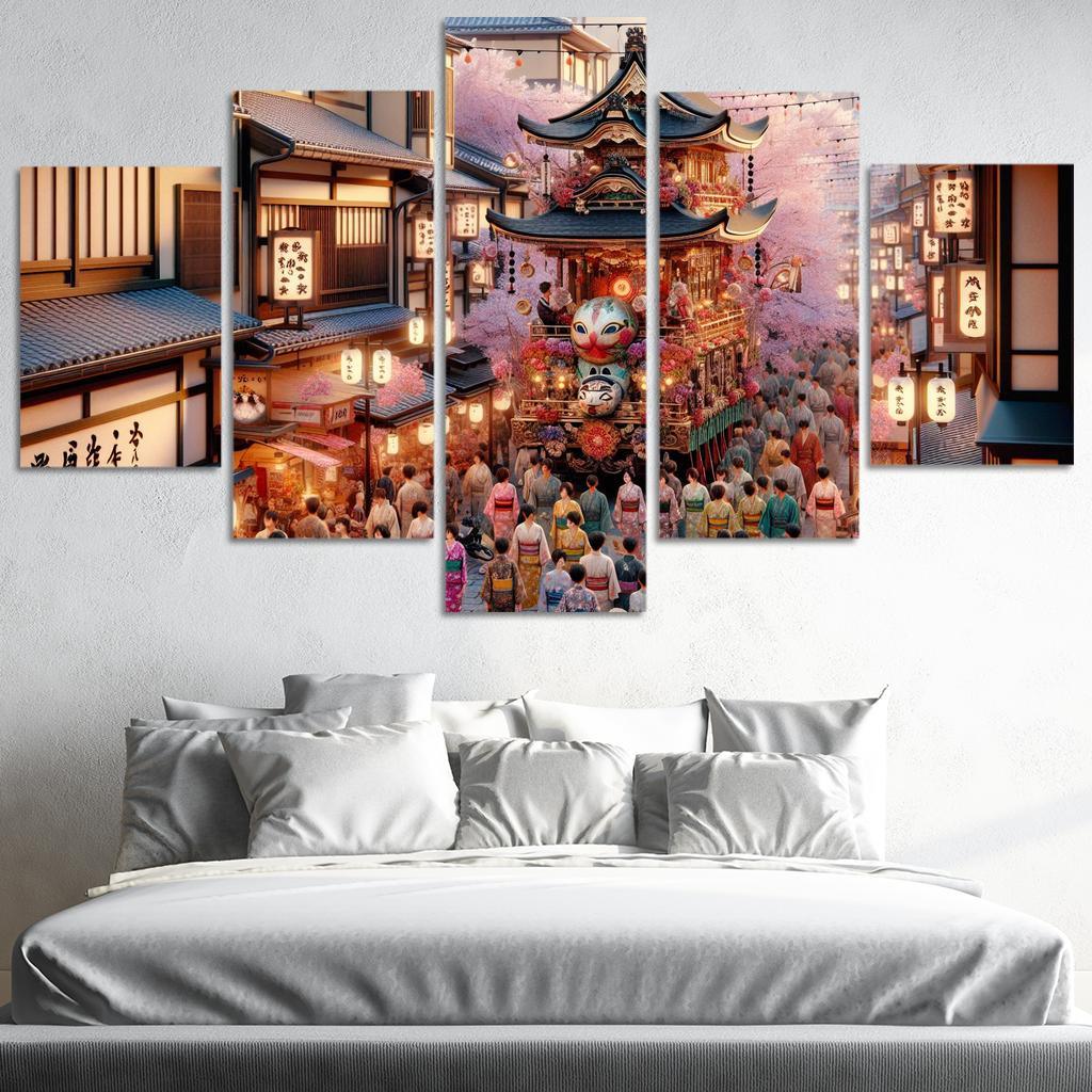Gion Matsuri - Japan Modern Paintings Frame