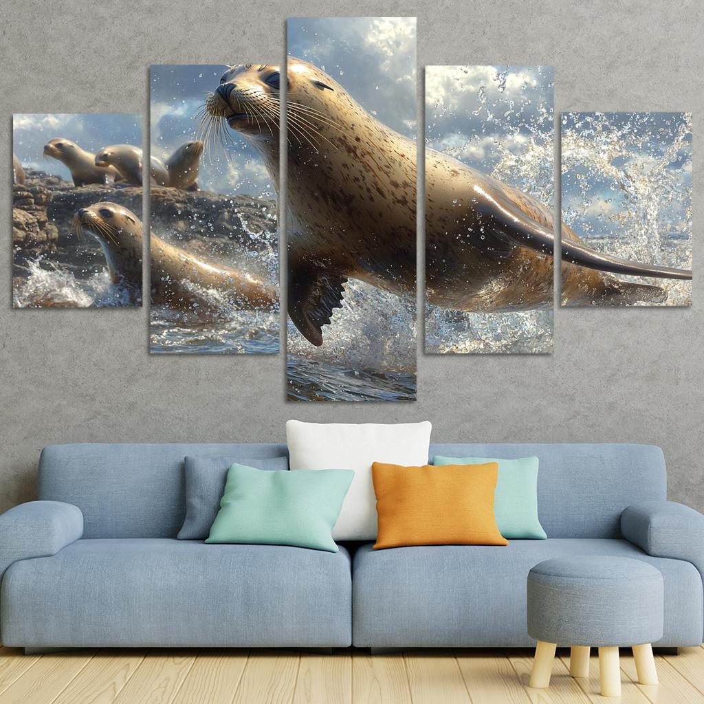The Playful Sea Lion Acrobat Of The Sea Art Trends