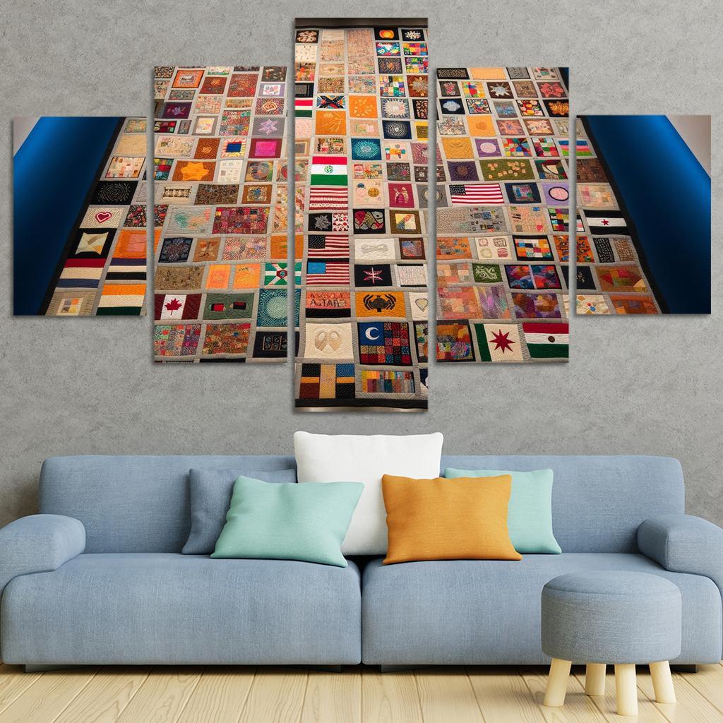 Stitching Together Lives The Impact Of Refugee Crises Custom Paintings Frame