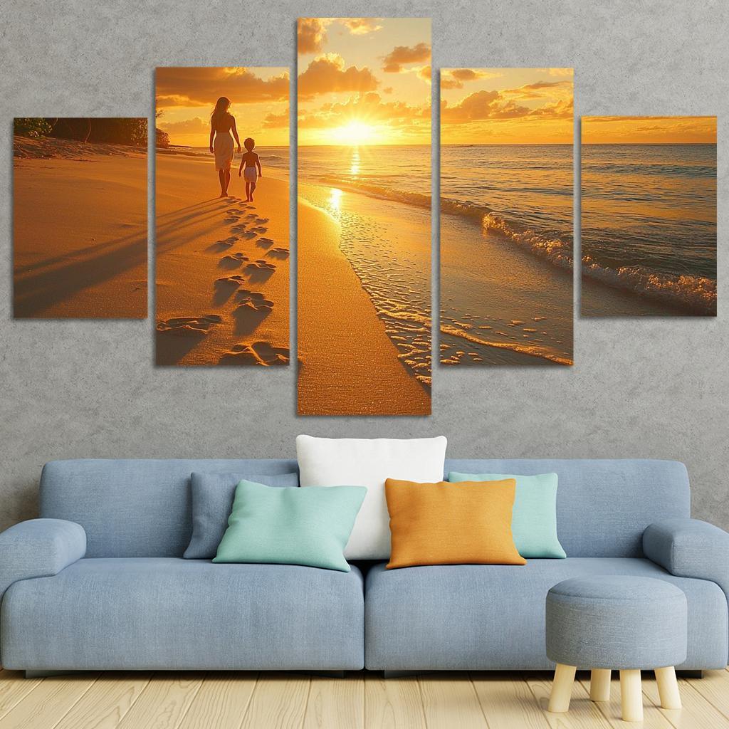 Footsteps Of Love A Mothers Journey Canvas Paintings Frame