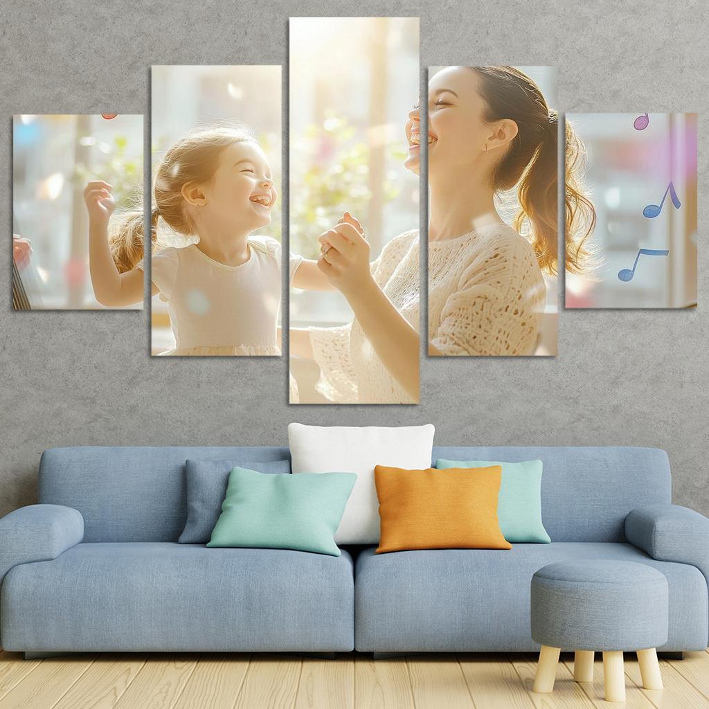 Songs Of The Heart The Melody Of Motherhood Custom Paintings Frame