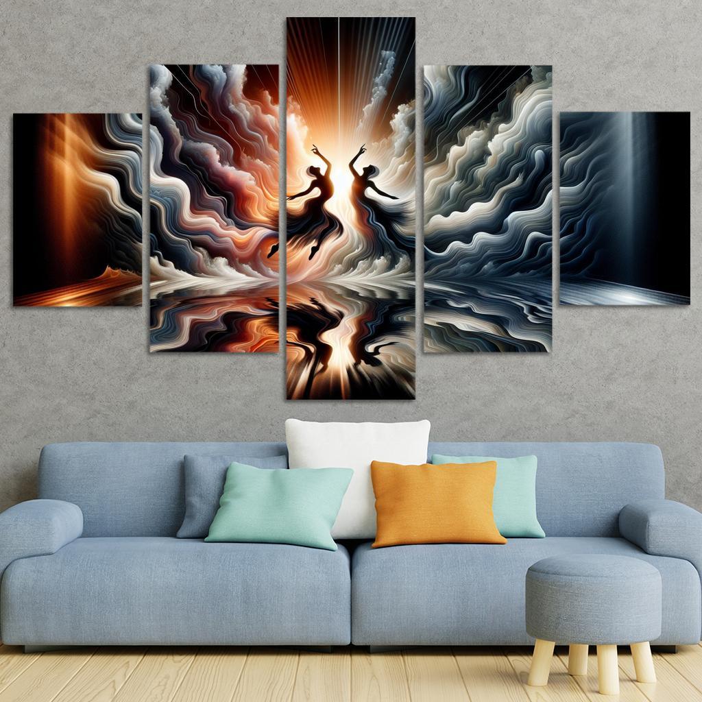 Dance Of Shadows And Light Premium Artwork Frames