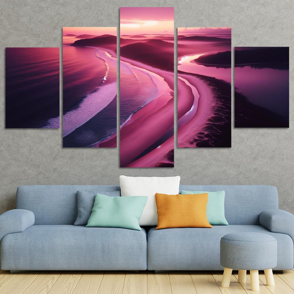 Violet Cove Enchanted Sunrise Spot Custom Paintings Frame