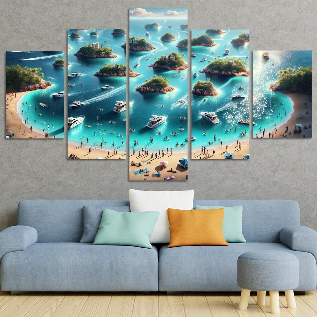 Island Hopping Adventure Premium Artwork Frames