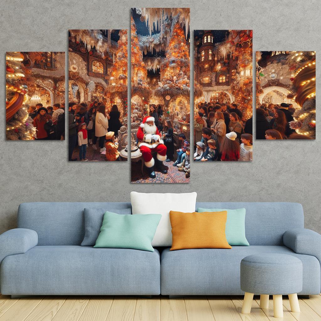 Harrods Christmas Grotto - United Kingdom Modern Paintings Frame