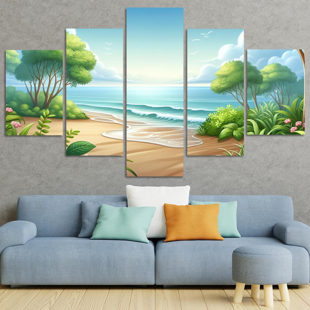 Waves Of Tranquility Meditation Spot Premium Artwork Frames