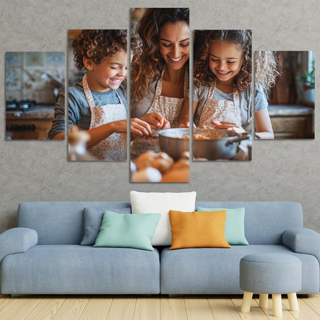 The Heart Of The Home A Mothers Loving Embrace Custom Paintings Frame