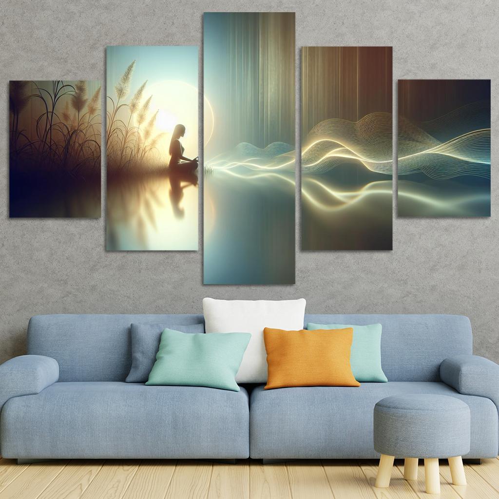 The Echoes Of Silence Modern Paintings Frame