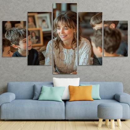 The Wisdom Of Generations Lessons From Mom Custom Paintings Frame