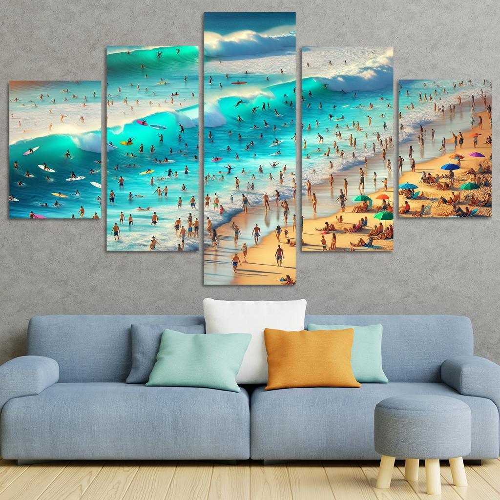 Blue Wave Oasis Adventure Awaits Art Trends