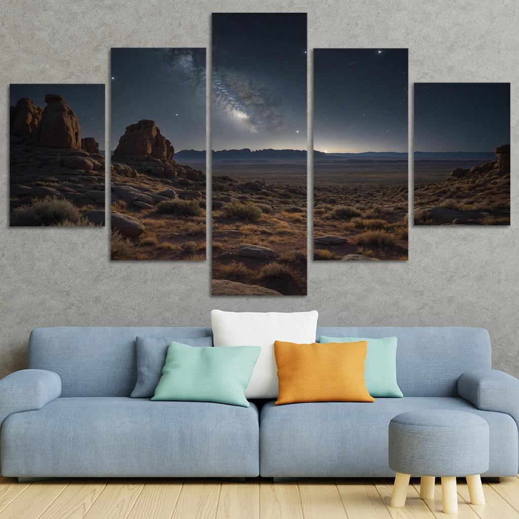 Celestial Canopy Above Silver Plains Art Trends