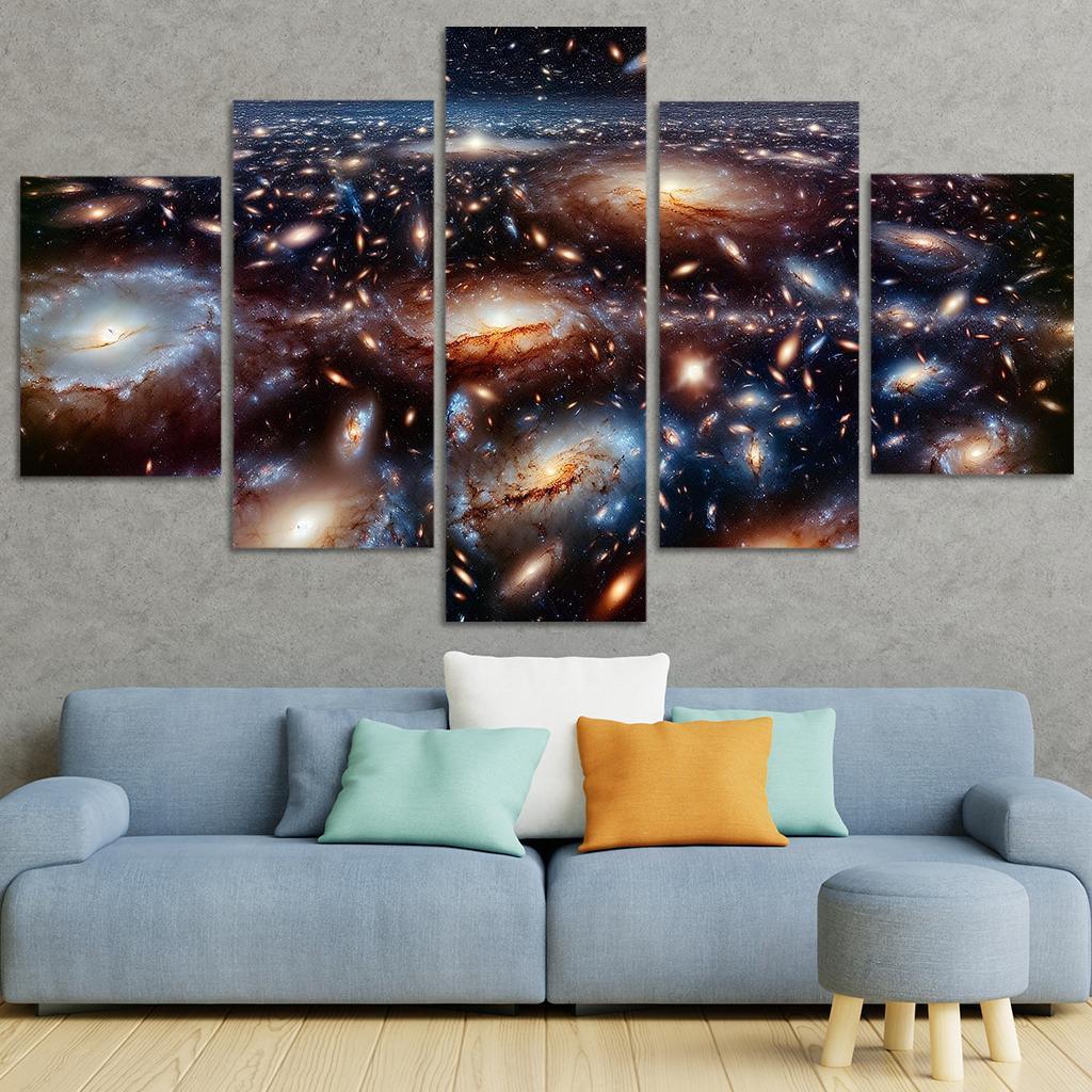 Galactic Superclusters The Universe's Largest Structures Abstract Paintings Frame