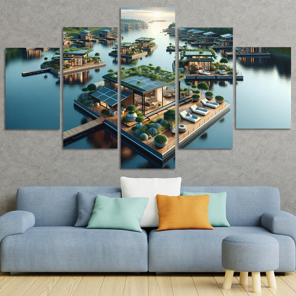 Floating Architecture Custom Paintings Frame