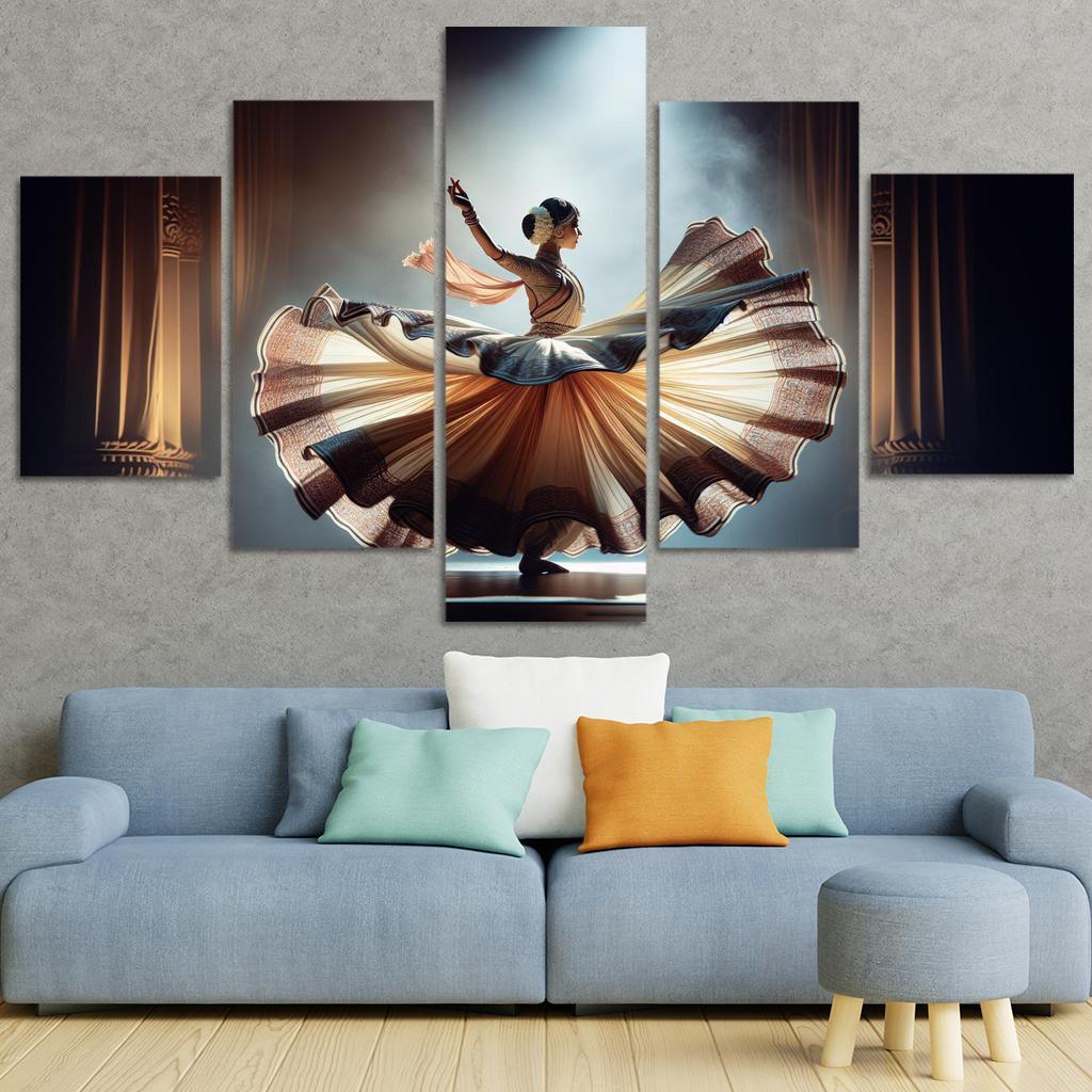 Kathak The Storyteller's Dance Modern Paintings Frame