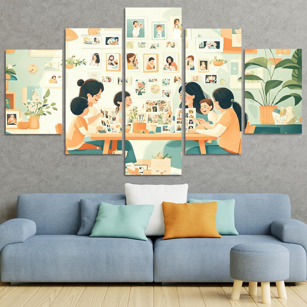 The Journey Of Motherhood Milestones And Memories Custom Paintings Frame