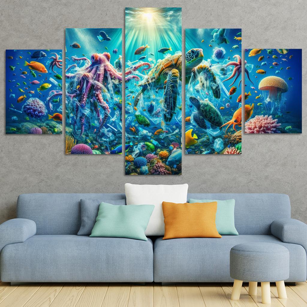 A Future Without Plastic Reimagining Waste Custom Paintings Frame