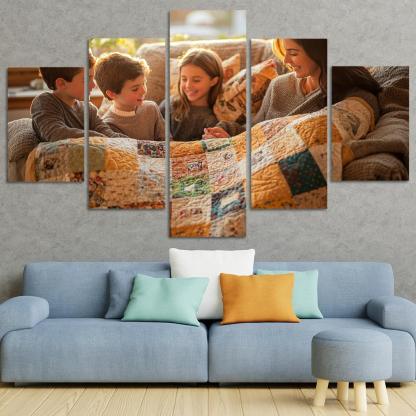 A Quilt Of Memories Stitched With Love Modern Paintings Frame