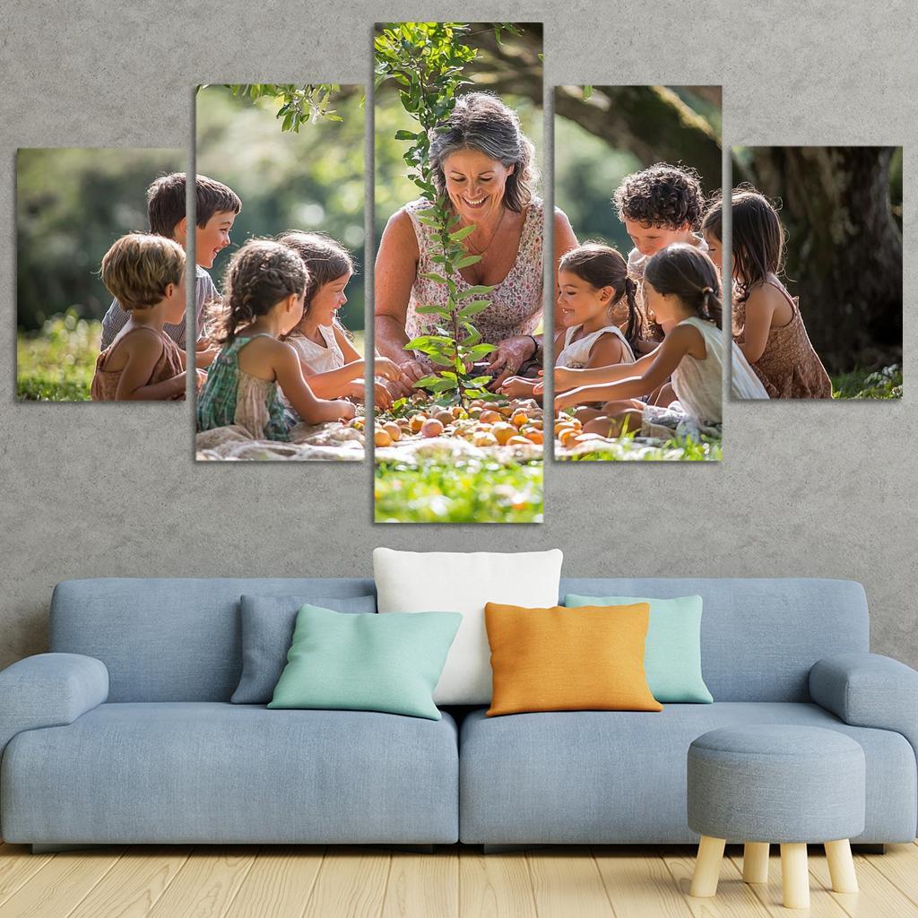 Branches Of Love A Mothers Family Tree Canvas Paintings Frame
