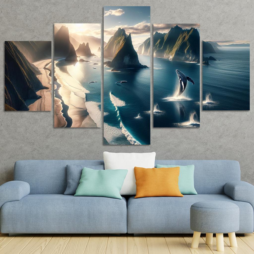 Whale Watching Point Custom Paintings Frame
