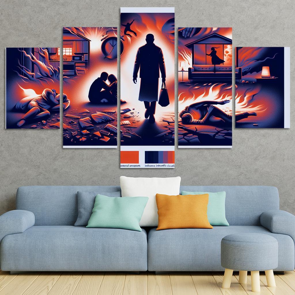 The Sound Of Silence Domestic Abuse Awareness Multi-panel Paintings