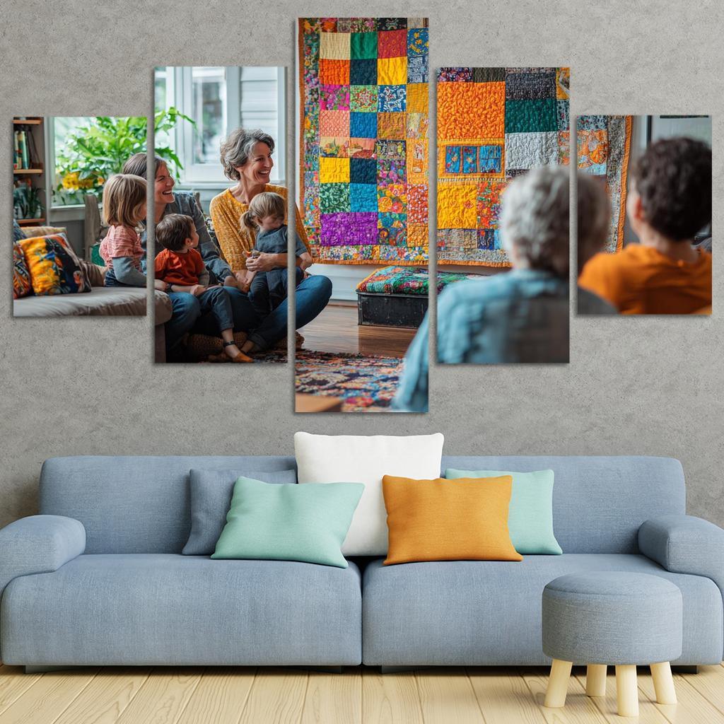 Threads Of Togetherness A Mothers Tapestry Custom Paintings Frame
