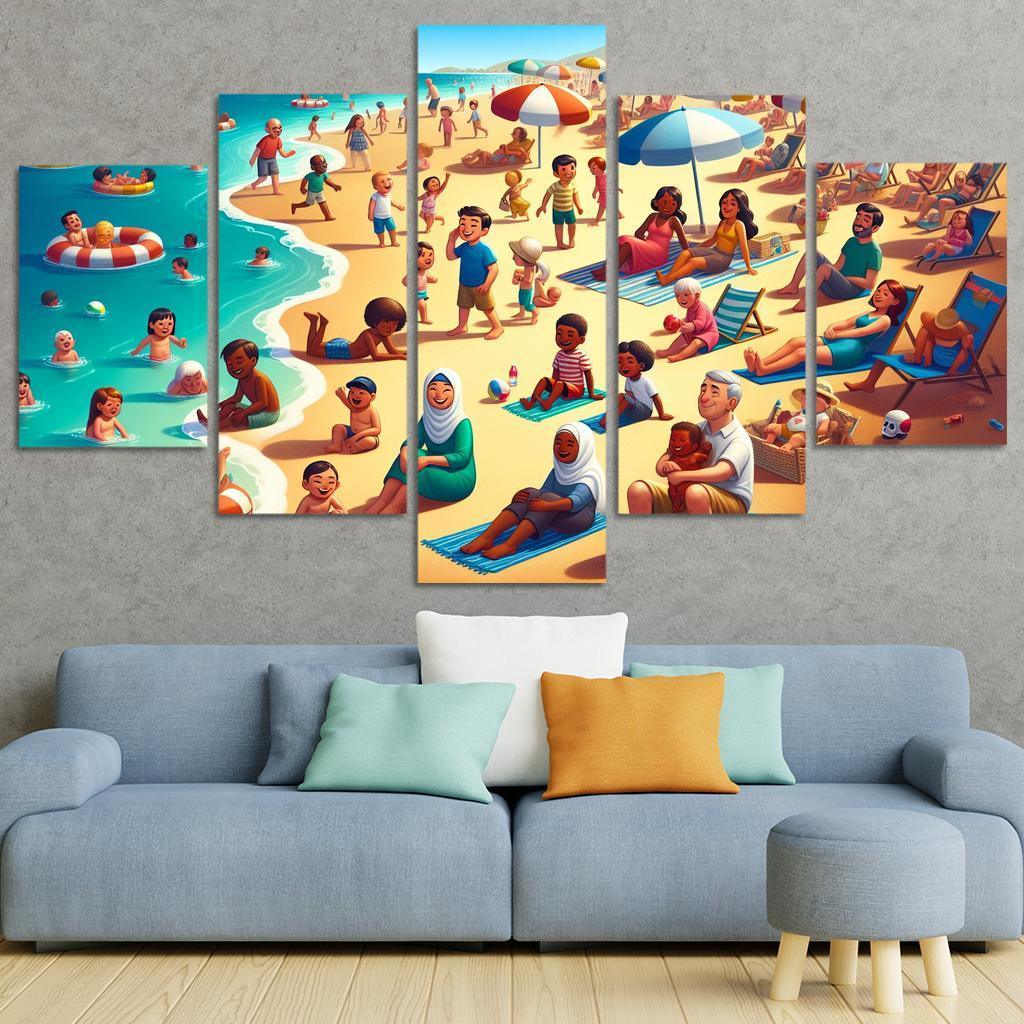 Sandy Haven Beach Premium Artwork Frames