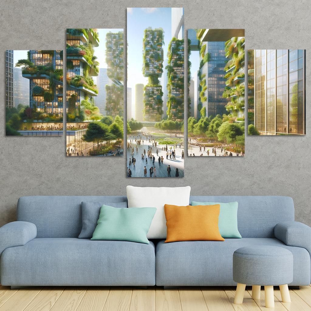 Biophilic Urbanism Custom Paintings Frame
